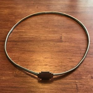 Vintage 1990s Aztec Silver high waisted belt